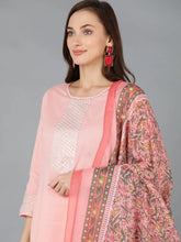 Women Cotton Solid Kurta Trousers With-VKSKD1184A